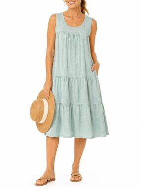 NWT CASLON Cotton/Modal Vacation Dress - S